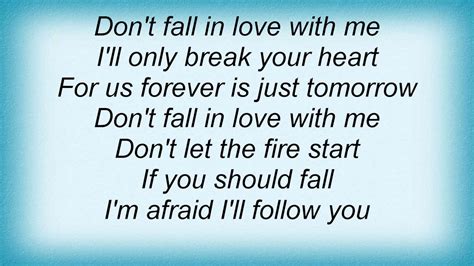 don't fall in love with me lyrics